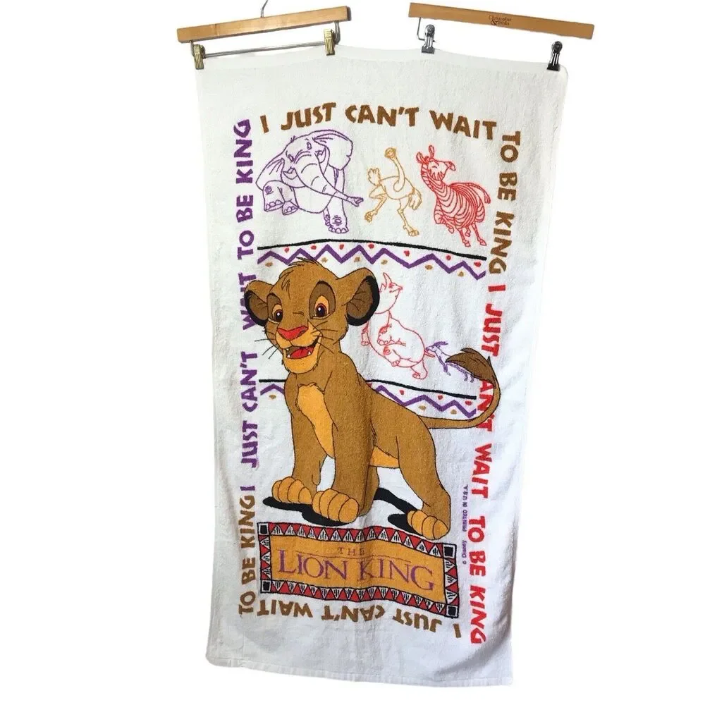 VINTAGE beach towel THE LION KING *‎ VINTAGE 90s